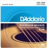 D'Addario - Encordado para Guitarra Acústica Phosphor Bronze, Light 12-53 Mod.EJ16