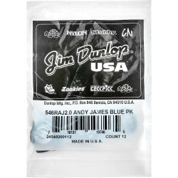 Dunlop - 12 Plumillas Andy James Flow Guitarra, Tamaño: 2.0 mm Mod.546RAJ200