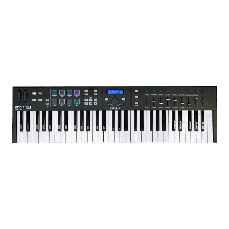 Arturia - Teclado Controlador MIDI Keylab Essential 49, Color: Negro