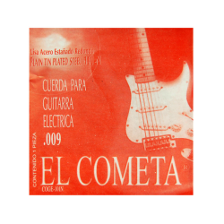 El Cometa - Cuerda 1A para Guitarra Electrica, 12 Piezas Lisa .009 Mod.101N(12)