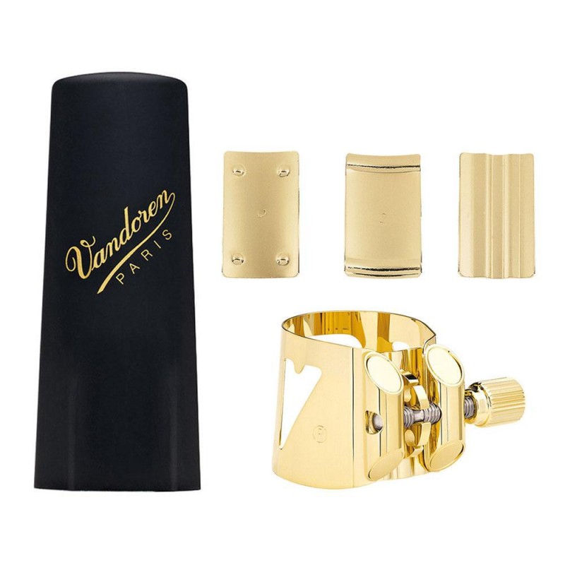 Vandoren - Abrazadera y Tapaboquilla Optimum para Saxofón Tenor Mod.LC08P